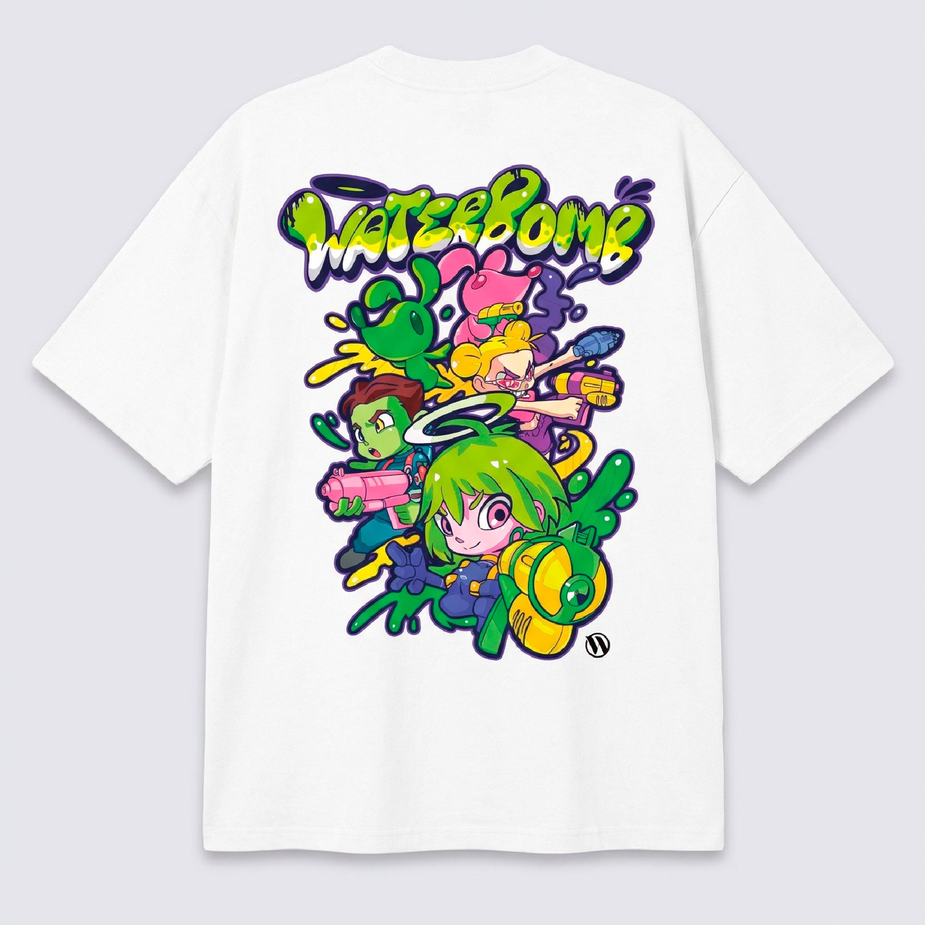 WATERBOMB BATTLE T-SHIRTS(White)