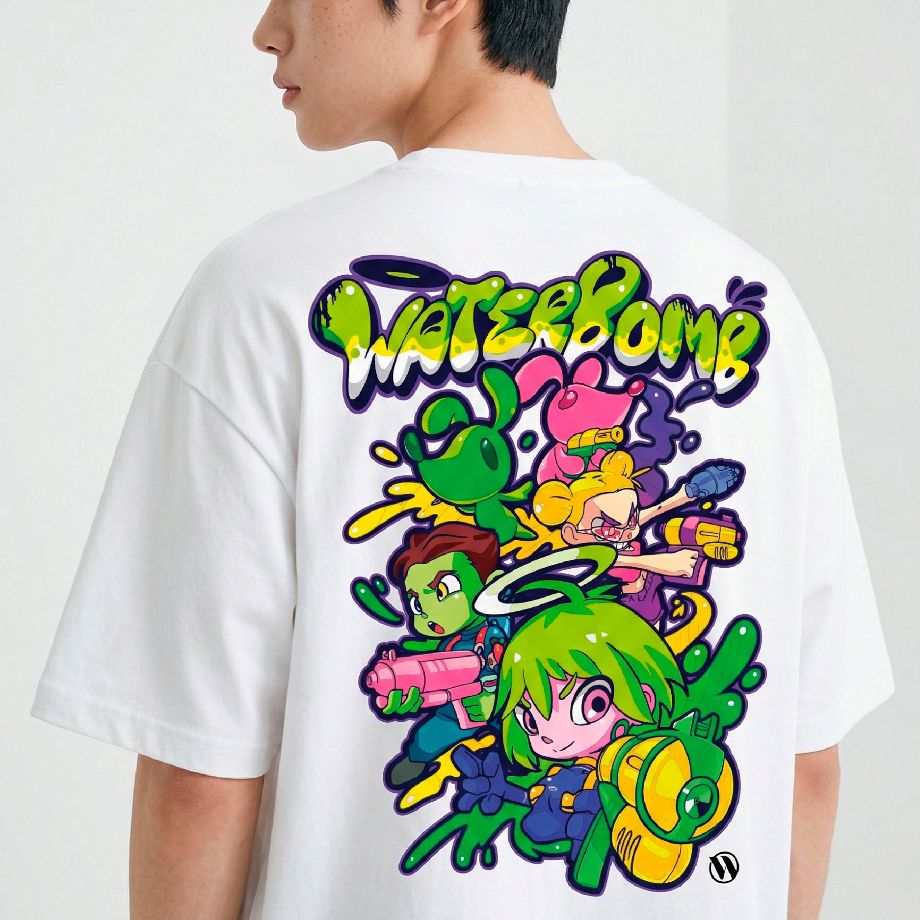 WATERBOMB BATTLE T-SHIRTS(White)