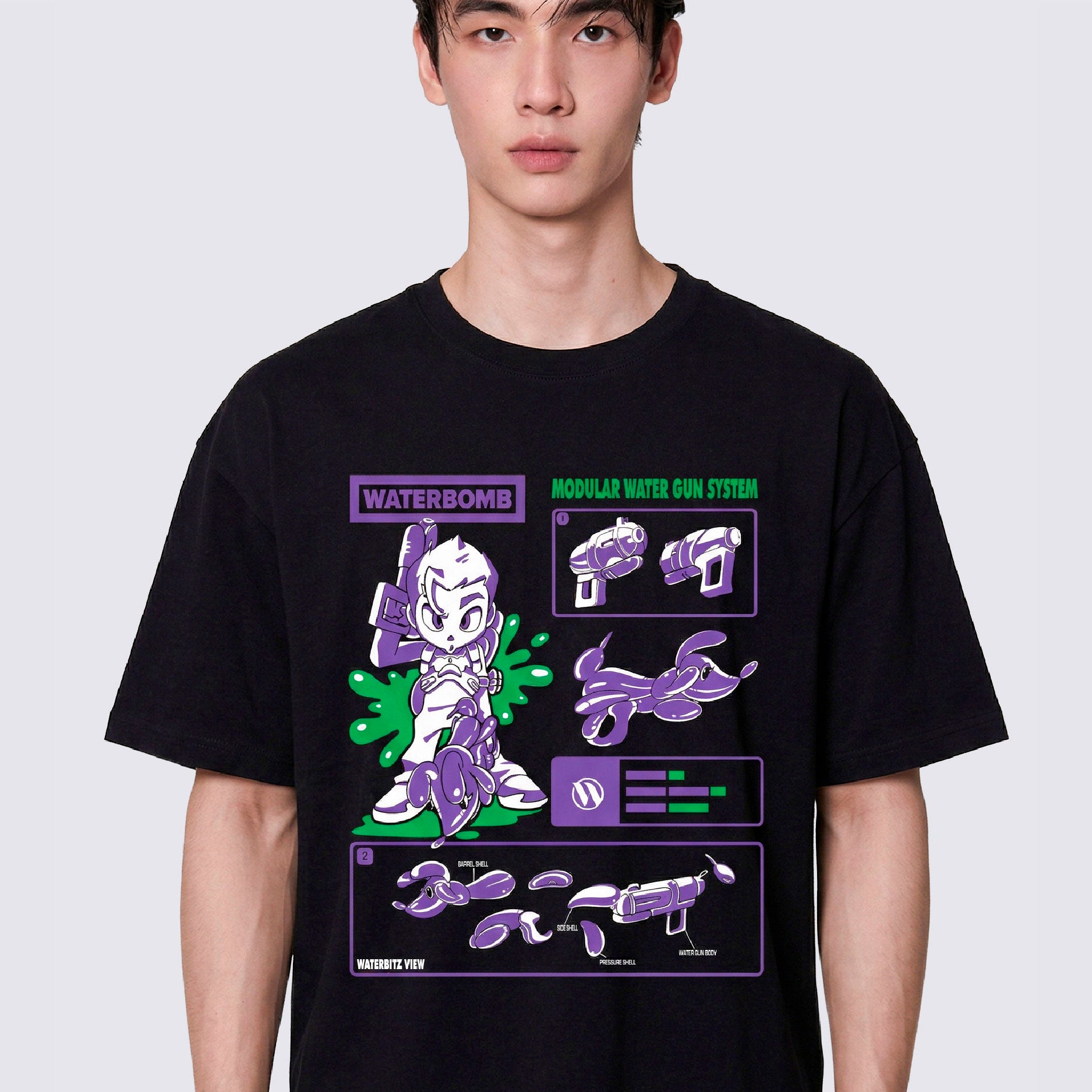WATERBOMB ITEM KIT T-SHIRTS(Purple)