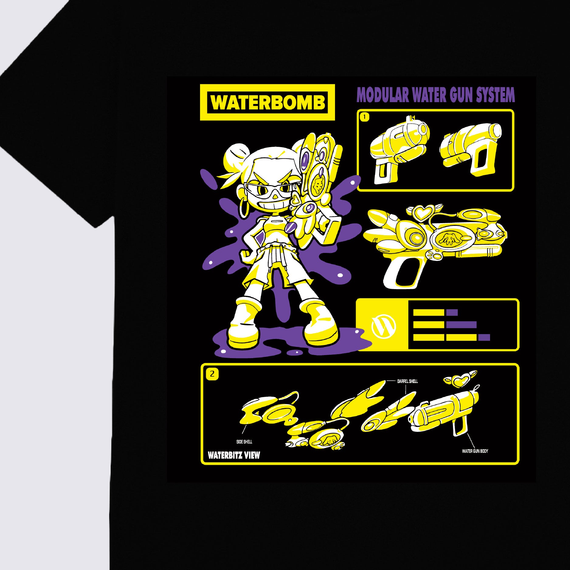 WATERBOMB ITEM KIT T-SHIRTS(Yellow)