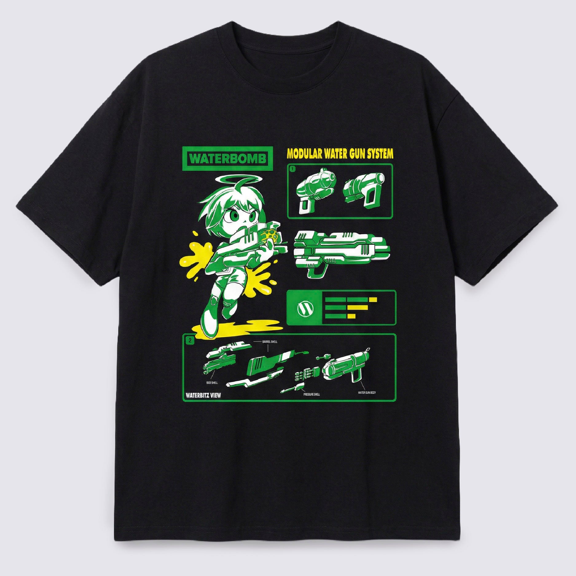 WATERBOMB ITEM KIT T-SHIRTS(Green)